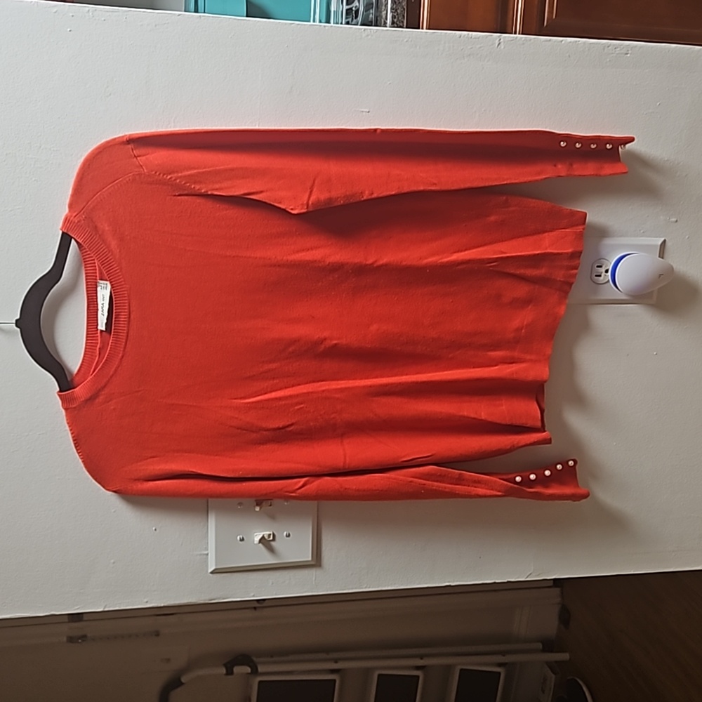 Red Zara crew neck